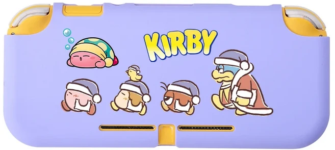 닌텐도 스위치 라이트용 커비 보호 케이스 미끄럼 방지 애니메이션 게임 콘솔 풀 커버 TPU 실리콘 액세서리, 01 for Switch Lite, 07 LL00374
