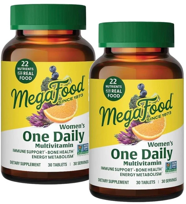 메가푸드 여성 원 데일리 멀티비타민 MegaFood Women One Daily Multivitamin, 2개, 30정 - 쿠팡