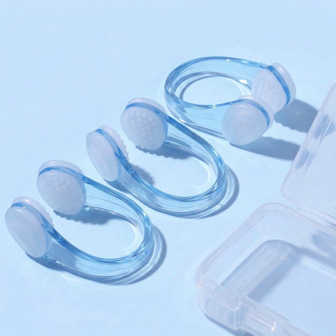 포이브 수영 코마개 노즈 클립 3개, 1세트, 블루 3개