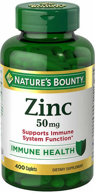 네이쳐스 바운티 아연 Zinc 50mg 400정 대용량 Natures Bounty Zinc 50mg 400 Caplets, 1개 - 쿠팡