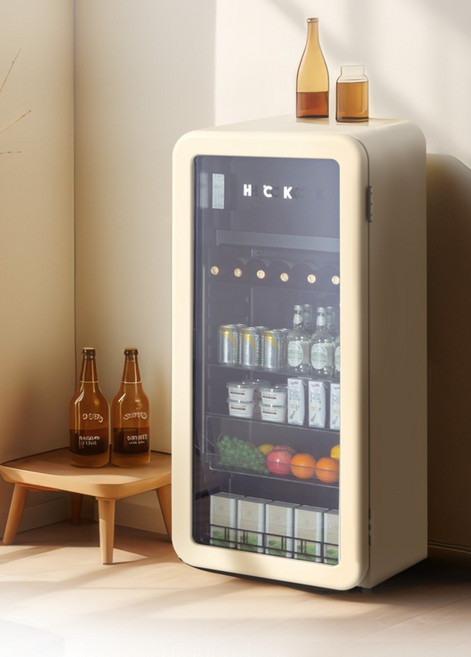 소형 음료 냉장고 가정용 주류 냉장 미니 음료수 저소음, 243L 웜그레이 냉장 공냉식