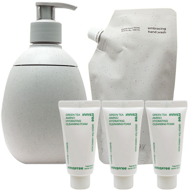 이니스프리 리스테이 임브레이싱 핸드워시 480ml(세트)+(아미노폼30gx3개 증정), 1개, 480ml