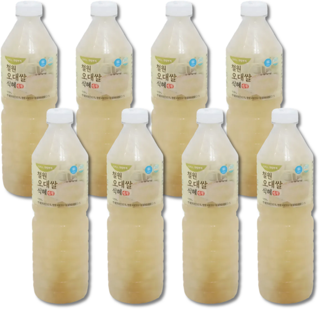 철원 오대쌀 수제 식혜 100% 국내산재료 유기농 전통방식 제조 영양 가득 전통음료, 8개, 1.5L