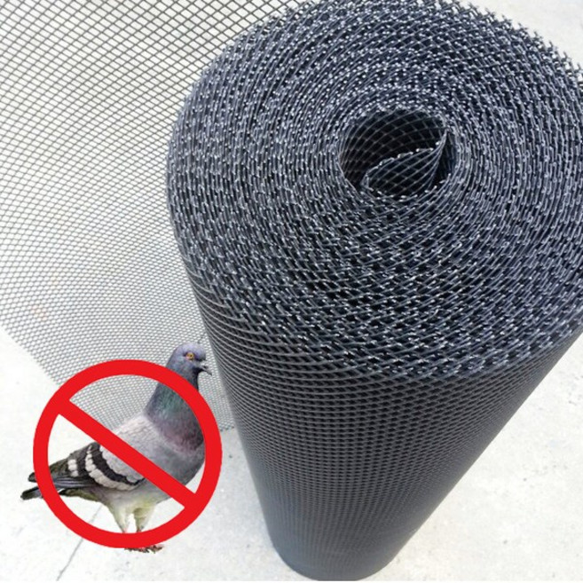 튼튼철물 비둘기퇴치망 플라스틱망 인테리어망, 흑소 1m(폭) X 1m, 1개