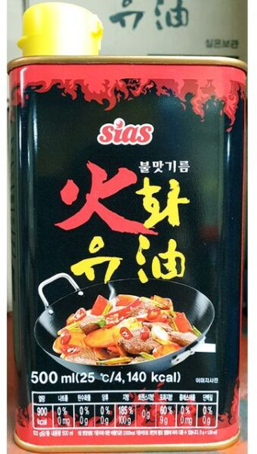 화유 불맛 기름 시아스 향미유 전문 업소시아스화유불맛기름 불맛화유 불맛향미유, 500ml, 6개