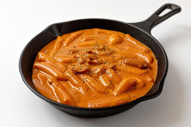 라라 로제 닭갈비 떡볶이 100% 닭다리살 2인분 크림 떡볶이 밀키트 맛집, 600g, 1개