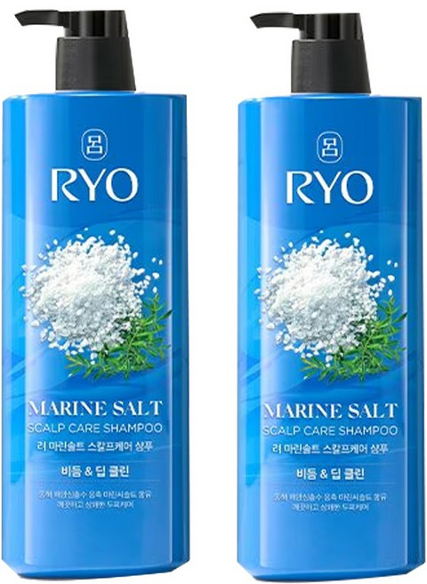 려 마린솔트 스칼프 케어 샴푸 (비듬&딥클린), 2개, 750ml