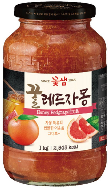 꽃샘 꿀 레드자몽, 1kg, 3개
