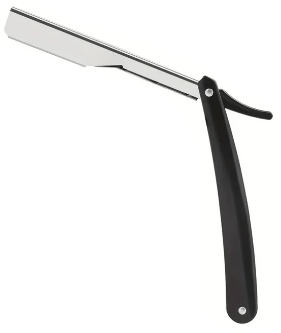 쿠쿠스토어 남성 수동 면도기 이발소 스테인레스 스틸 생크는 사하기 쉽습니다. 안전 10pcs 블레이드가있는, 05 Black 1 razor