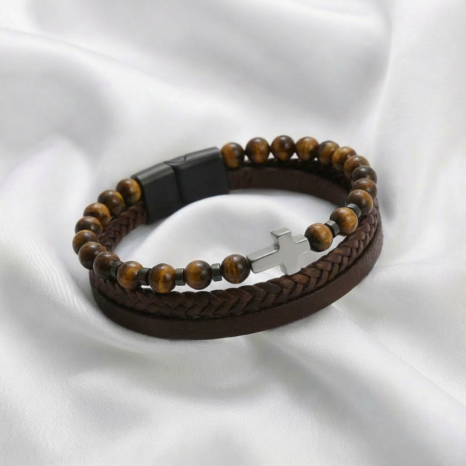 일리프 천주교 카톨릭 묵주 십자가 팔찌