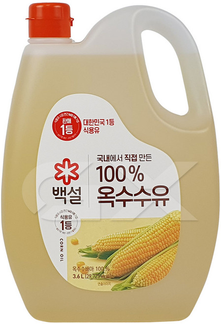 와이제이 대용량식자재 옥수수식용유(백설 1.8L)X10, 3.6L, 1개