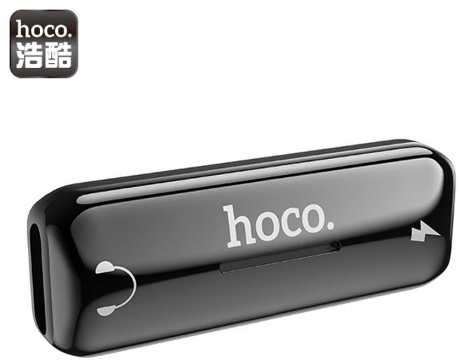 hoco. 浩酷 LS27 雙Lighting數字音頻轉換器 耳機孔充電線, 錆色, 1個