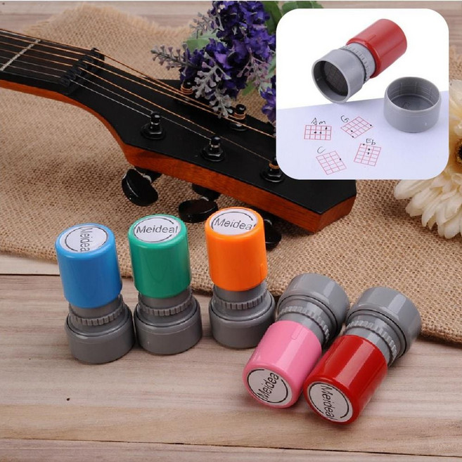 코드인장 기타 우쿨렐레 코드 인쇄 스탬프 우크렐레, 코드인장BL05418그린, 1개