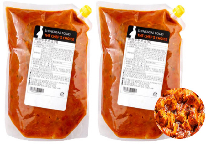 신세계푸드 마파두부소스 2kg x 2개 마파두부용소스