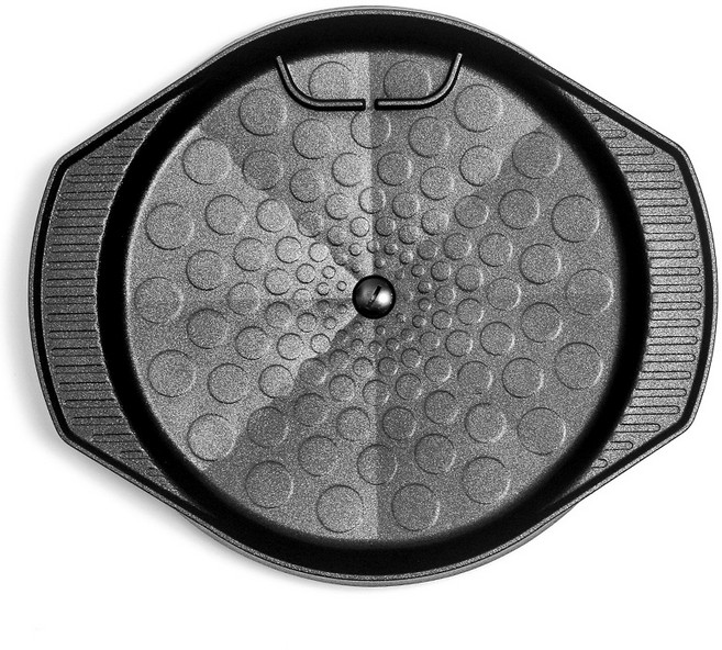 국산 가정용 원형 고기불판 삼겹살 구이판 701P, 1개, 34cm