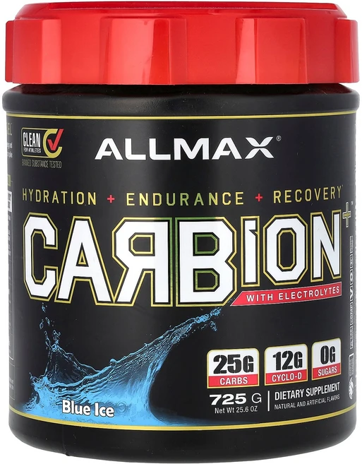 올맥스 ALLMAX CARBION+™ With Electrolytes Blue Ice 25.6 oz 725 g, 1 - 쿠팡