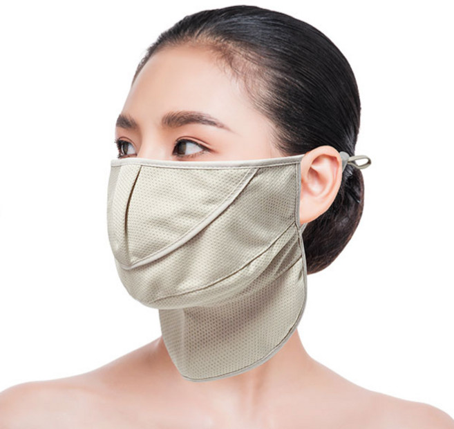 에이스샵_1+1 국내제작 나스카 무지 자외선 3단 마스크 남여공용 에어로쿨 3중 입체디자인 얼굴부터 목까지 자외선 차단 kc인증완료