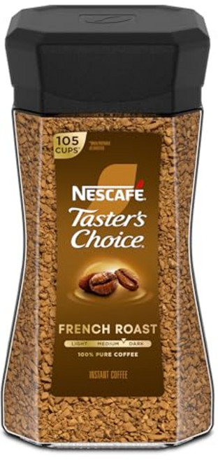 네스카페 테이스터스 초이스 인스턴트 커피 프렌치 로스트 198g Nescafe Taster's Choice Instant Coffee French Roast 7 Ounce, 7온스(1팩), 1개