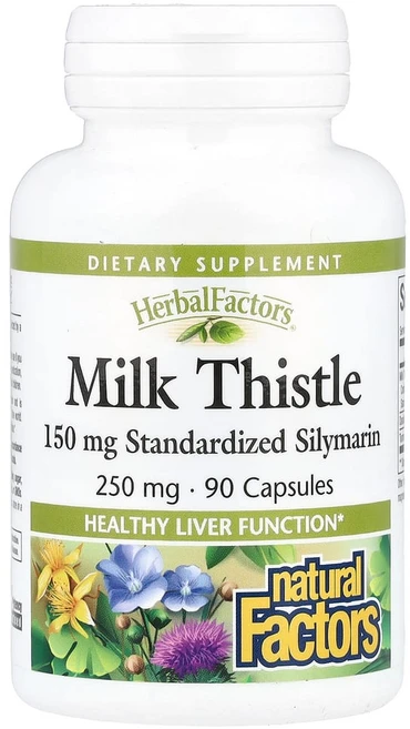 내추럴 펙터스 허벌 펙터스 밀크시슬 250mg 캡슐 90정, 기본, 1개 - 쿠팡