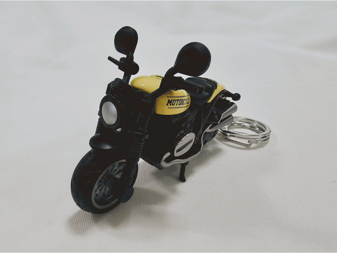 헬로엑스 오토바이 스쿠터 크루져 레플리카st 실사 피규어 키링 키홀더 열쇠고리, 1개, 8네이키드옐로