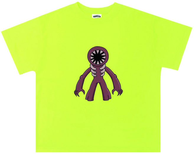 [나노핏키즈]로블록스 도어즈 글리치 형광그린 반팔티셔츠