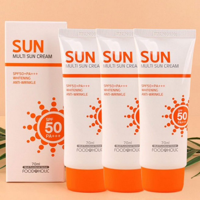 [에스앤디] 미백 자외선차단 주름개선 3중효과 70ml 국산제조 썬크림3개, 3개