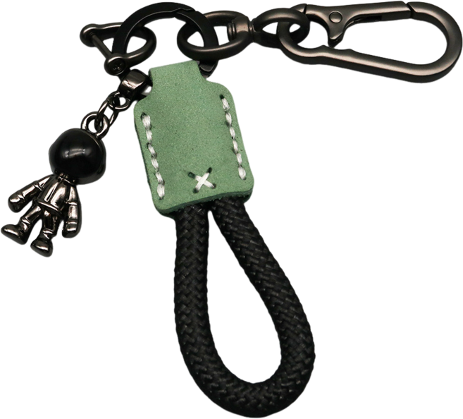 BOGUSAGU 자동차 우주인 참 키홀더 BSL-007, 그린, 1세트