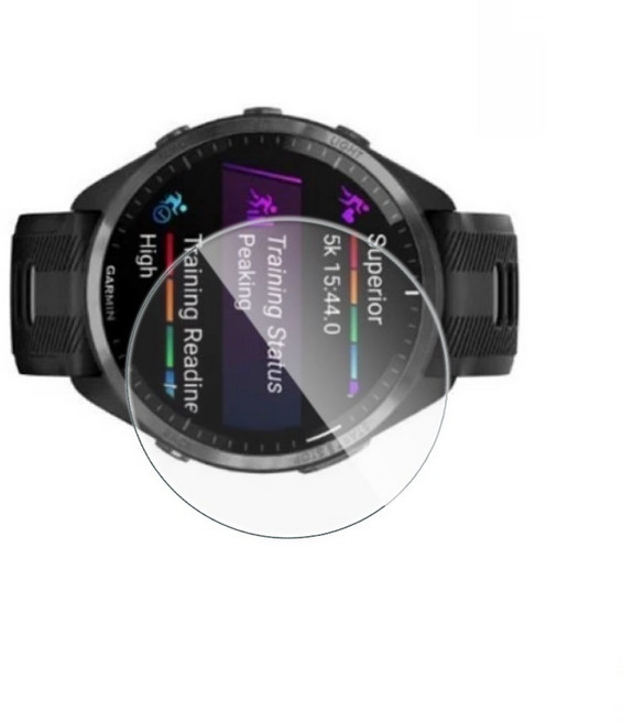 Garmin Forerunner 165 Music 螢幕保護貼 9H 鋼化, 1個, 【玻璃保護貼】, 透明