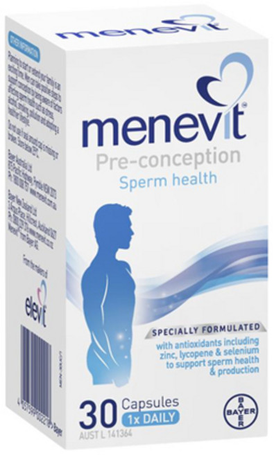 메네비트 남자 임신준비 종합비타민 멀티비타민 30정 MENEVIT 엘레비트, 1개