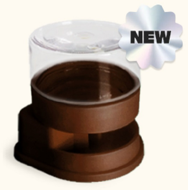 두렙 파충류 자동급수기 소사이즈 물그릇, 브라운, 1개