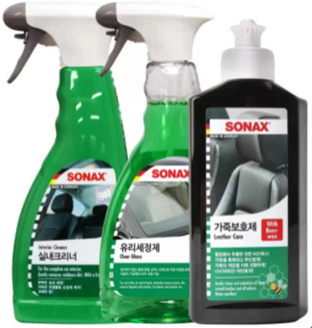 소낙스 실내 세차 3종 세트, 1개