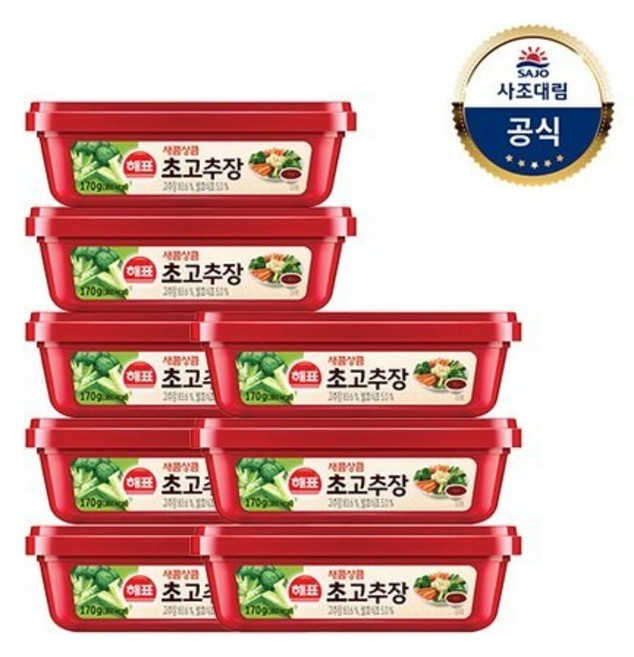 [사조대림] 순창궁 초고추장 170g x8개, 기본상품, 8개