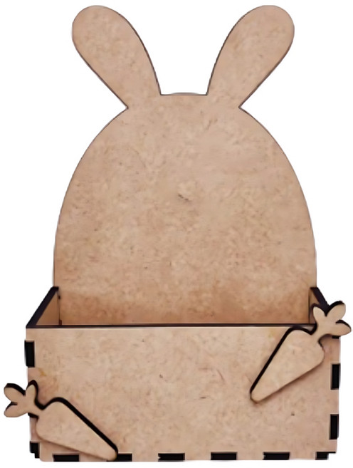 방과후미술 편지꽂이 꾸미기용 우드조립판/ 수납통만들기 미니수납함 미술키트 친구랑, 3개, 토끼모양