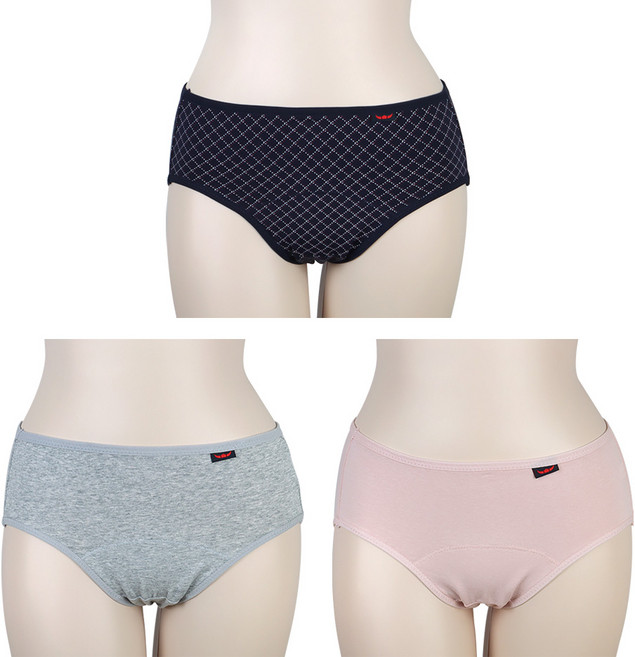 BFL 여성용 면스판 위생팬티 3매입