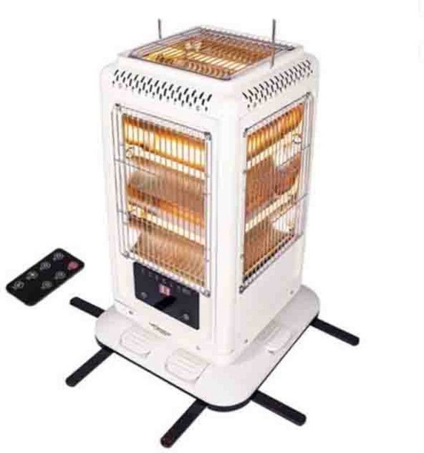 특-오방히터 발터치 오방난로 고급 유니맥스 추천 가정용 전기히터 사무실 거실 전기스토브 난방기 하이라이트 업소용 난방 히터 이동식 난로, 2대