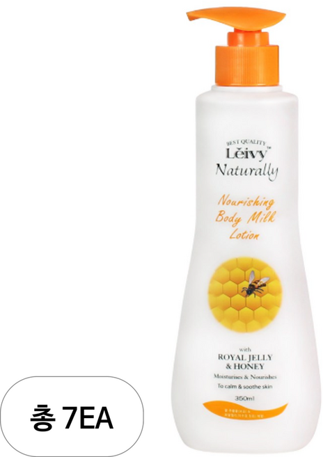 Leivy 로얄젤리 바디로션 플로럴 허니향, 350ml, 7개