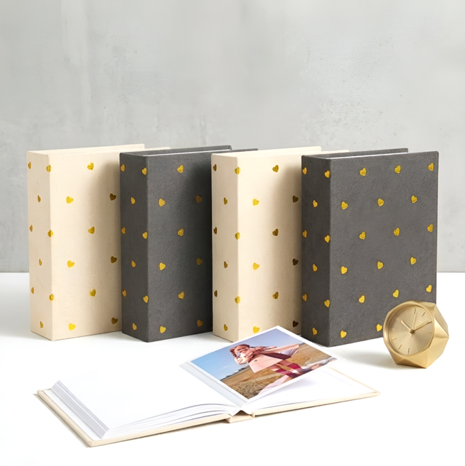 태은랩 6인치 100장 감성 패브릭 포토앨범 2개세트, 100매, 크림베이지