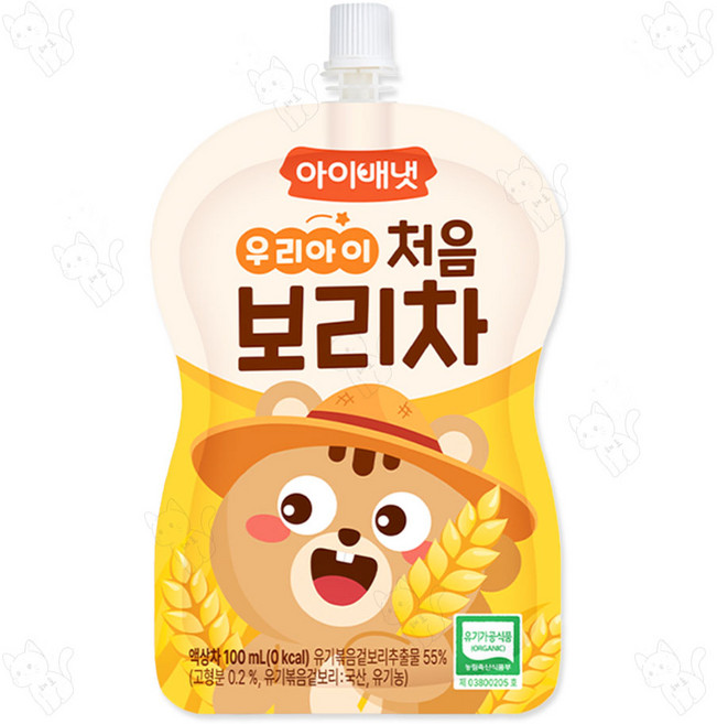아이배냇 우리아이 처음 보리차, 100ml, 1개