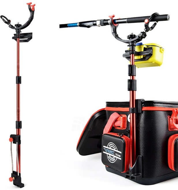 나꾼피싱 바칸수삼량 낚시대거치대 미끼통거치(3단), 땡스 밑밥통 3단거치대