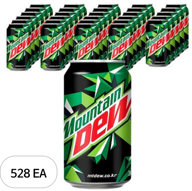 마운틴듀 롯데칠성음료, 355ml, 528개
