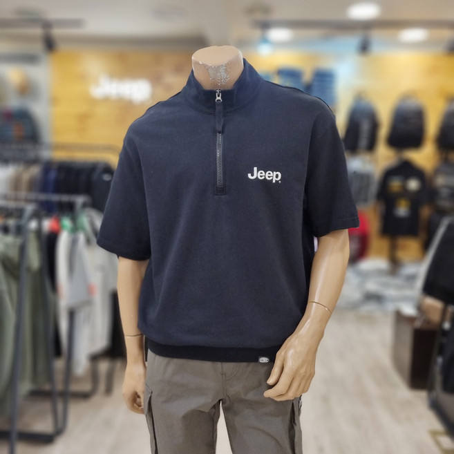 (지프 NC불광점) *주간 초특가 65% 할인) @ 남여공용 반넥 반집업 반팔 맨투맨 티셔츠 @NC불광JO8TSU122