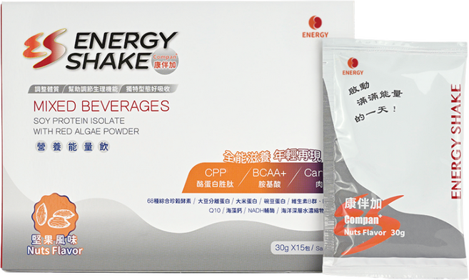 ENERGY SHAKE 康伴加 堅果風味營養能量飲, 30g, 15