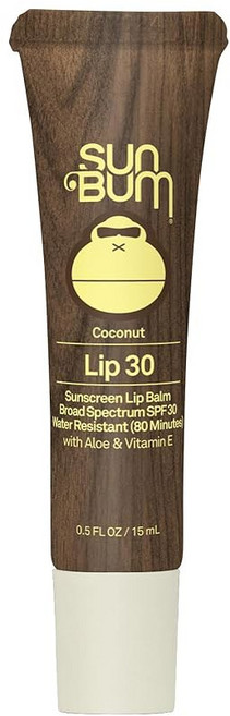 선범 SPF 30 립밤 알로에 비타민 E가 함유된 넓은 스펙트럼 보습 포뮬러 하와이 104 준수 자외선 차단제 옥시녹세이트 옥시벤존 없이 제작 5온스, 선범 SPF 30 립밤 자외선 차단제 | 알로에 비타민