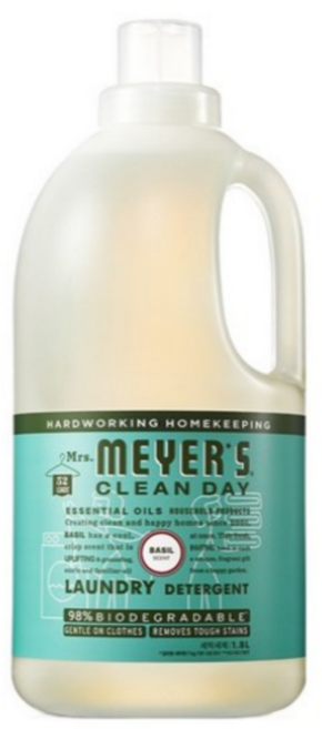 미세스마이어스클린데이 세탁세제 바질, 1.8L, 1개