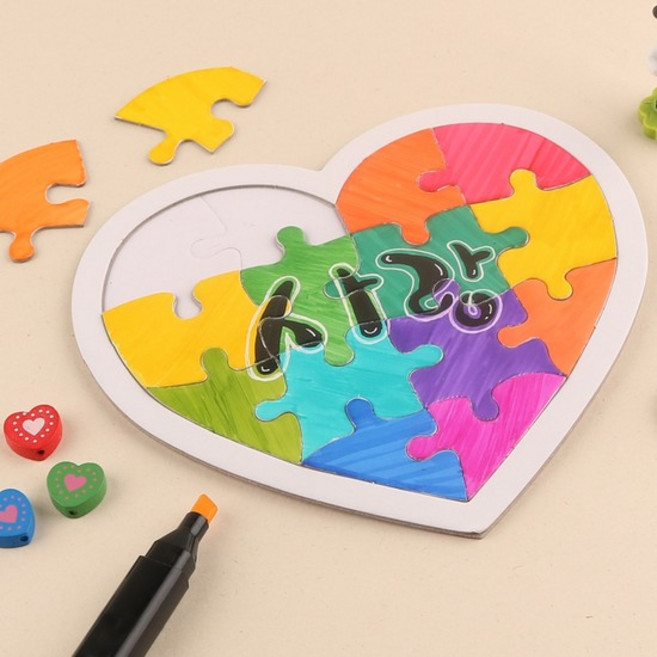 [메이크문구]그리기퍼즐 하트, 없음, 상세설명 참조