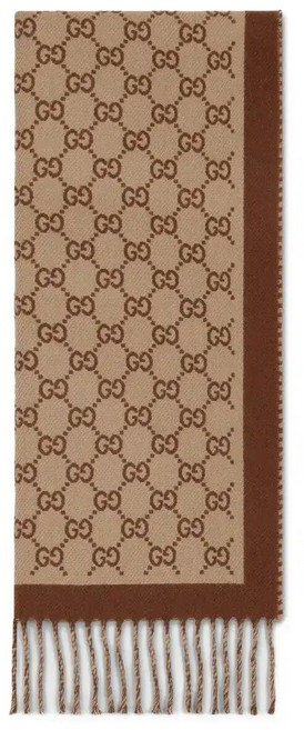 구찌 GG-pattern wool scarf