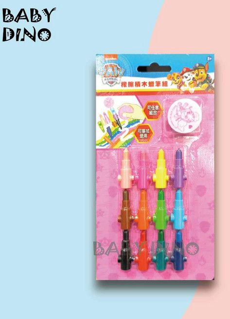 汪汪隊 蠟筆 彩色筆 著色畫組, 蠟筆 PW19512b