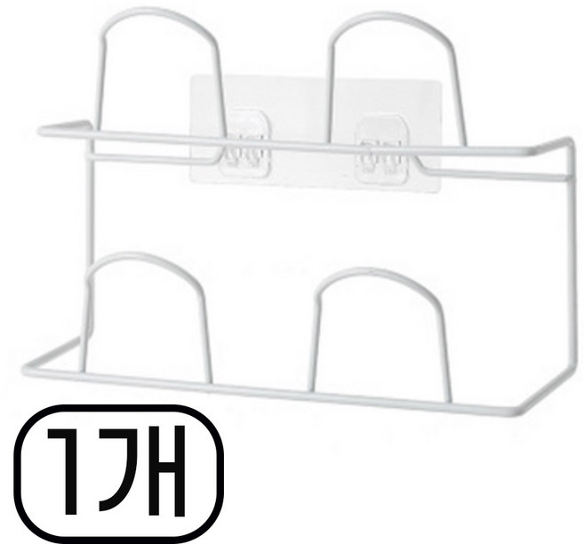 라버턴 욕실화 실내화 정리걸이 거치대 2단, 화이트, 1개