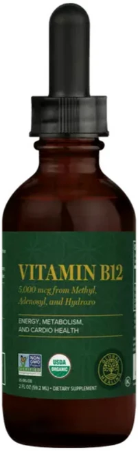 Global Healing 글로벌 힐링 액상 비타민B12 5 000mcg 2fl oz, 1개, 59.2ml - 쿠팡