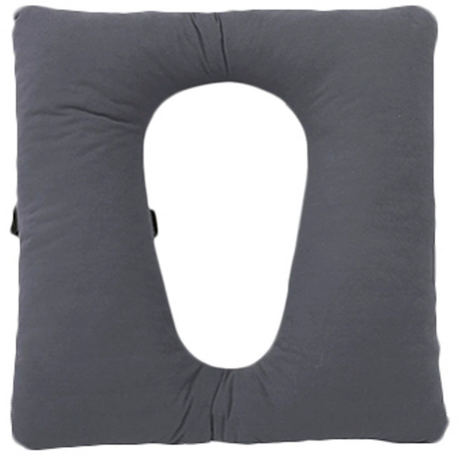 변기 쿠션 노인 마른 체형 푹신한 두꺼운 방수 변기시트 커버, 그레이 벨벳, 1개